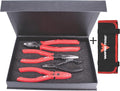 VAMPLIERS 4-Piece Stripped Screw Extractor Pliers Gift Set. Made in Japan. 8" Linesman, 7.5" Long Nose, 6.25" Multipurpose & 5" ESD Safe Pliers + Tool Pouch. Remove any Stripped/Damaged/Rusted Screws.
