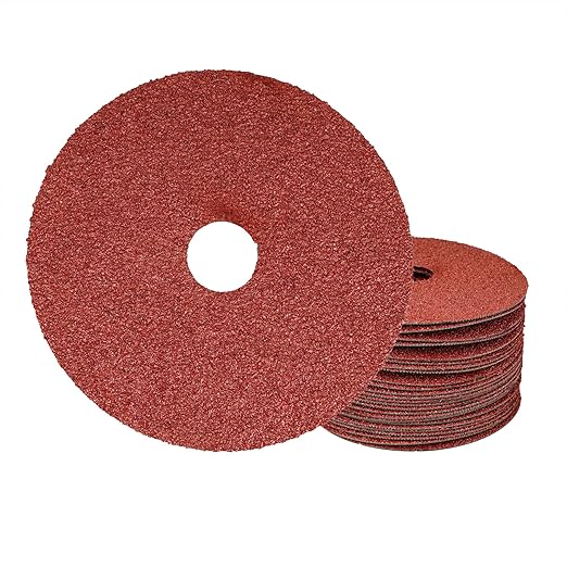Aluminum Oxide Resin Fiber Sanding and Grinding Discs, 5” x 7/8”, 36 Grit - 25 Pack