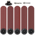 103Pcs 2 Inch Quick Change Sanding Discs Die Grinder Abrasive Set with 1/4" Roll Lock Holder Power Drill Accessories for Metal Wood Surface Grinding Polishing Deburring Rust & Paint Removal