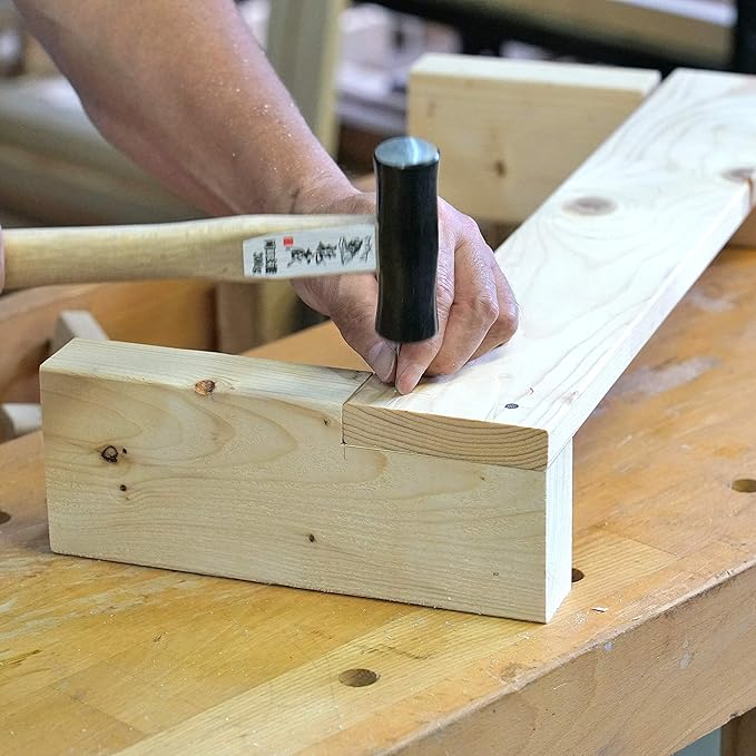 KAKURI Japanese Carpenter Hammer GENNO for Woodworking 16 oz (450g), Carpentry Hammer with Wood Handle for Chisel, Plane, Nail, Made in JAPAN