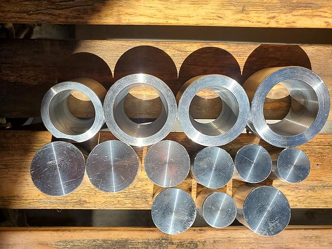 Coin Ring Punch & Spacer Set | Hole Punch Coin Jewelry Making Tool Swedish Wrap Method | Self Centering Coin Ring Punch Set | Swedish Die Wraps (4) with 9 Push Rods - Made in USA