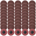 50 Pcs 3 Inch Sanding Discs Quick Change Sanding Discs Nylon Surface Conditioning Grinder Wheels for Angle Grinder, Stock and Rust Removal, Grinding, Deburring(Red)
