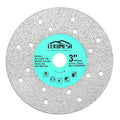 Rock Slab Grinding Disc - 3 inch Glass Cutter Disc, Granite Cutting Blade, Diamond Grinder Wheel for Rock Slab, Stone, Tile, Marble, Granite, Glass Diamond Saw Blades