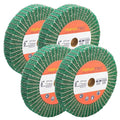 6 Inch Flap Wheel, Non-Woven Abrasive Polishing Wheel, 1 Inch Thickness, 3/4 Inch Arbor, for Bench Grinder (4 Pcs Grit240 SP)