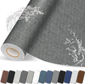 Fabric Repair Patches, 17X158 inch Linen Self-Adhesive Fabric Repair Tape, Strong Sticky Linen Patch for Sofas, Tote Bags, Clothing, Car Seats, Furniture（Dark Grey, 17X158 inch）