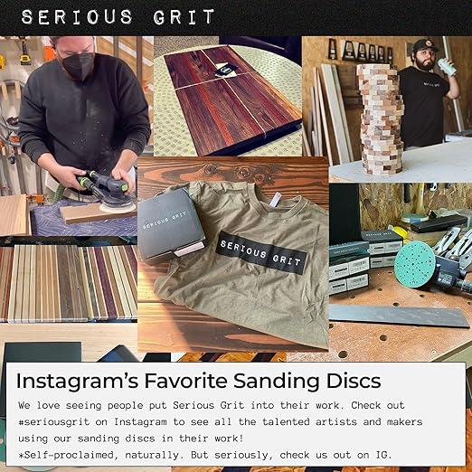 6-Inch 49-Hole Sanding Discs Assortment - 80, 120, 150, 180, 220 Grit (10 of Each) - Heavy-Duty Hook & Loop Film Discs - Sandpaper for Random Orbital Sanders - 50 Pack Box