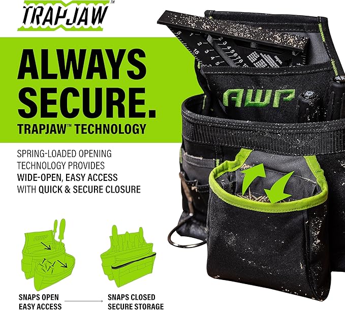AWP Tool Pouch, Electrician Tool Pouch, Premium, Professional Multi-Pocket Organizer