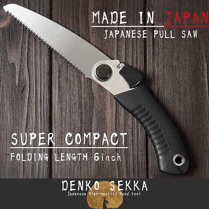 Flush Cut Trim Saw Replacement Blade, Japanese Pull Saw for Woodworking and Wood Craftsmanship, Long Handle with Precision Blade and Cutting Power