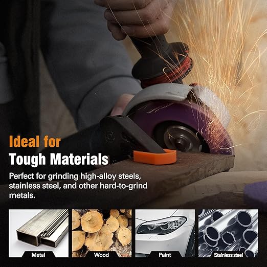 10 Pack Ceramic Flap Discs 4 1/2 for Angle Grinder, 40 Grit T29 Flap Wheels 7/8” Arbor Flap Sanding Disc for Wood and Metal Sanding
