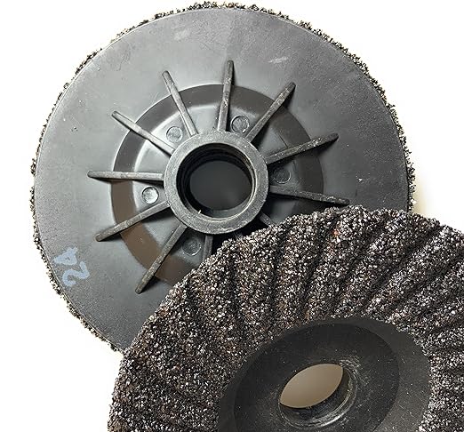 SIGNI 5 Pack SiC Plastic Back Grinding Wheel for Granite/Marble/Concrete and Glasses (4.5 INCH, 24 GRIT)