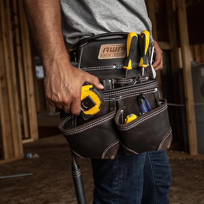 AWP Tool Belt, Tool Rig, Durable, Premium Tool Belt Organizer