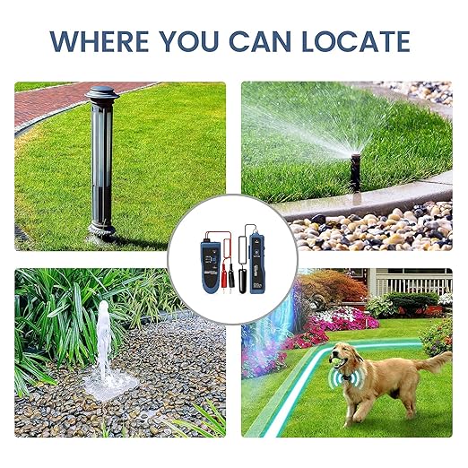 Underground Wire Locator & Cable Tester F02 Pro with Rechargeable 1100mAh Battery for Locating Wires & Control Cables