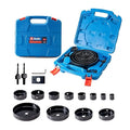 HIGHFIRE 19 PCS Hole Saw Set 3/4"-6"(19-152mm) for Soft Wood, Plywood, Drywall and PVC Board 13PCS Hole Saw Kit,2 Mandrels, 3 Drill Bits, 1 Hex Key and 1 Installation Plate