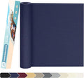 KING MOUNTAIN Canvas Repair Patch 16×30 Inch Self-Adhesive Waterproof Fabric Patch for Sofas, Tents, Furniture,Tote Bags, Car Seats (Dark Blue)