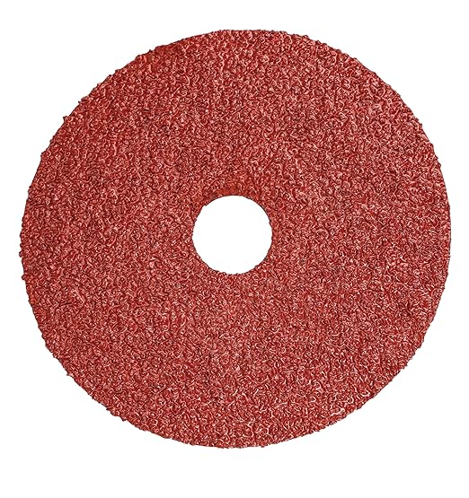 Aluminum Oxide Resin Fiber Sanding and Grinding Discs, 5” x 7/8”, 24 Grit - 25 Pack