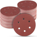 100 PCS 6 Inch Sanding Discs 180 Grit Hook and Loop Sandpaper, Round Orbital Sand Paper Discs for Sander