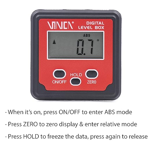 VINCA Digital Caliper Set, DCLA-01 6"/150mm Digital Caliper, 10ft Tape Measure, Digital Level, 63 in 1 Screwdriver Set, 6" Ruler