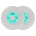 Rock Slab Grinding Disc - 4.5 inch Glass Cutter Disc (2pcs), Granite Cutting Blade, Diamond Grinder Wheel for Rock Slab, Stone, Tile, Marble, Granite, Glass Diamond Saw Blades