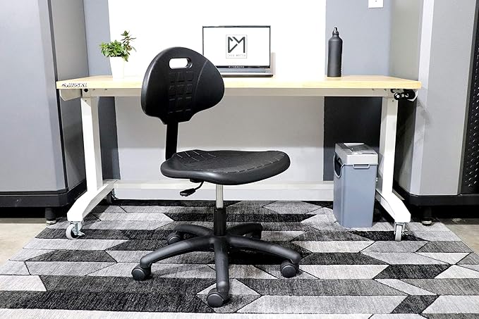 Chair Master (Medium Table Chair, Standard Casters - Easy to Clean! Ergonomic Polyurethane Chair. Seat Height Range - 18"-26". for Home, Office, Lab, Workstation