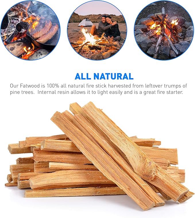 Eco-Stix Fatwood Fire Starter Kindling Firewood Sticks Bulk Packaged Firestarters 100% All Natural Resi ECOSTIX 25LB
