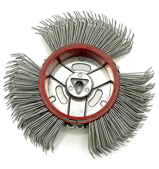 Abrasive Wire Wheel Belt/Coarse Replacement Brush for Grinder/Metal Blaster Clearing Belts/Bristle Blasting Tool (0.7mm Carbon Spring Steel, 1 PCS)