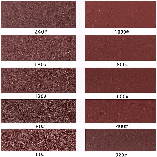 Ready-to-wrap Ready-to-Cut 4 inch Wide by 6.56 feet Long x 5pcs Abrasive Sand Paper Rolls 60grid 80grid 120grid 180grid 240grid (320.400.600.800.1000grid)