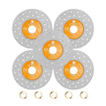 Rock Slab Grinding Disc - 4.5 inch Glass Cutter Disc (5pcs), Granite Cutting Disc, Diamond Grinder Wheel for Rock Slab, Stone, Tile, Marble, Granite, Glass Diamond Cutting Discs