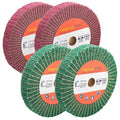 6 Inch Flap Wheel, Non-Woven Abrasive Polishing Wheel, 1 Inch Thickness, 3/4 Inch Arbor, for Bench Grinder (Assorted Grit240 Grit320 SP)