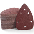 S SATC 60 PCS Mouse Sander Sandpaper 6 Holes Detail Sander Sandpaper Palm Sander Paper Hook and Loop Mouse Sanding Pads Assorted 60/80/100/120/180/240 Grit