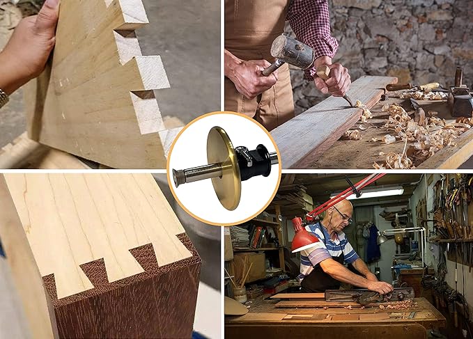 YOSELIN Dovetail Jig Wheel Marking Gauge Tool Set Include1 Bearing Wheel Cutter for Soft Wood 1 Locked Wheel Cutter for Hardwood 1 Woodworking Pencil 1 Separate Dovetail marking gauges