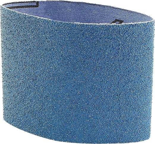 CS Unitec | 42080 | PTX Zirconium Grinding Belt Sleeve for Metal Grinding. 80 Grit, 3.5" Diameter x 4" Wide (Pack of 10) - Made in Germany