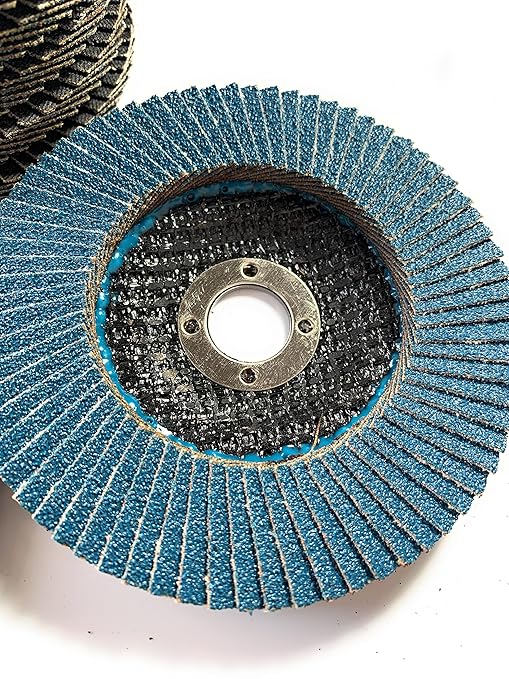 SIGNI 4" x 5/8" Premium Zirconia Flap Discs T27 10-Pack (Grit 80#)