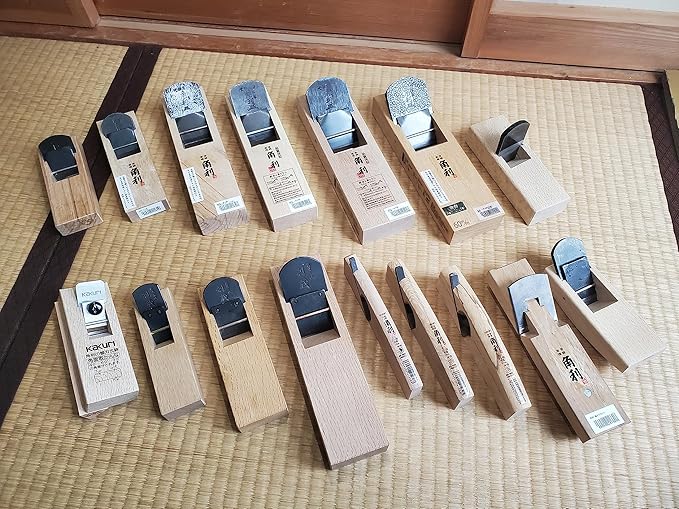 KAKURI Japanese Block Plane 50mm for Woodworking, KANNA Smoothing Plane Manual Hand Planer Tool for Finishing Wood, 9.5 x 2.5 x 2.3 inches, ECO Oak Body, Made in JAPAN