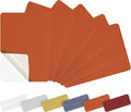 Azobur 6-Pack Nylon Repair Patch Self Adhesive Vinyl Outdoor Camping Gear Repair Kit,Waterproof Fabric Repair Patches for Down Jacket, Tent, Sleeping Bag （Orange）