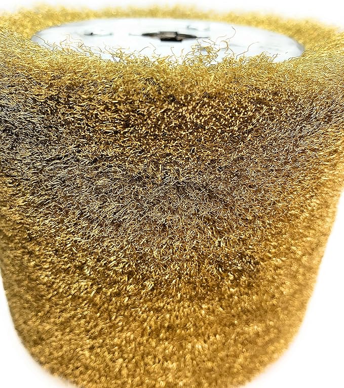 SIGNI Copper Wire Drawing Polishing Burnishing Wheel for surface finishing of Stainless Steel, Aluminum, Metal and Wood (COPPER Wire 0.13mm)