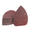 40 Grit Mouse Sander Sandpaper, Jamiikury 5 Hole Detail Sander Sandpaper Palm Sander Paper Mouse Sanding Pads Hook and Loop Sanding Sheets - Pack of 50