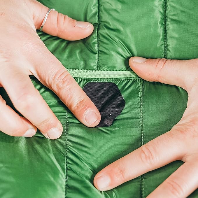 GEAR AID Tenacious Tape Hex 2.5” and 1.5” Repair Patches, Peel-and-Stick to Fix Holes and Burns in Down Jackets, Rain Gear, Tents, Tarps and More
