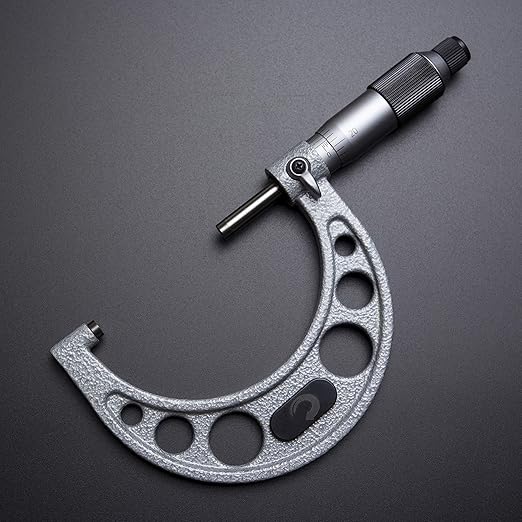 Clockwise Tools MMTR-03 Premium Outside Micrometer with Carbide Tip 2-3" Measuring Range 0.0001" Graduation Precision Machinist Tool